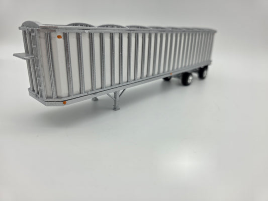 Shuffle floor trailer, 53ft spread axle, stakeside