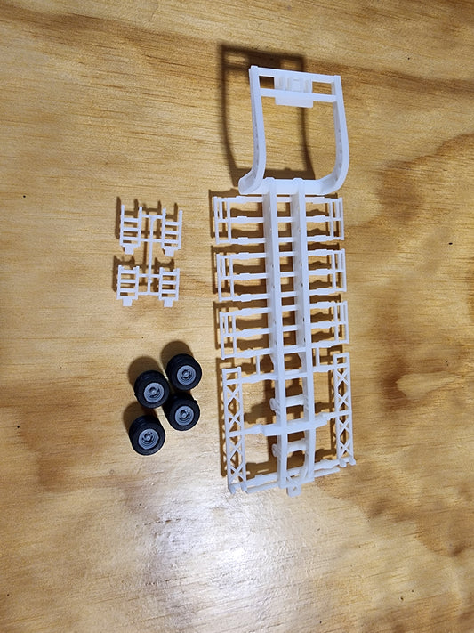 Combine trailer, tandem axle