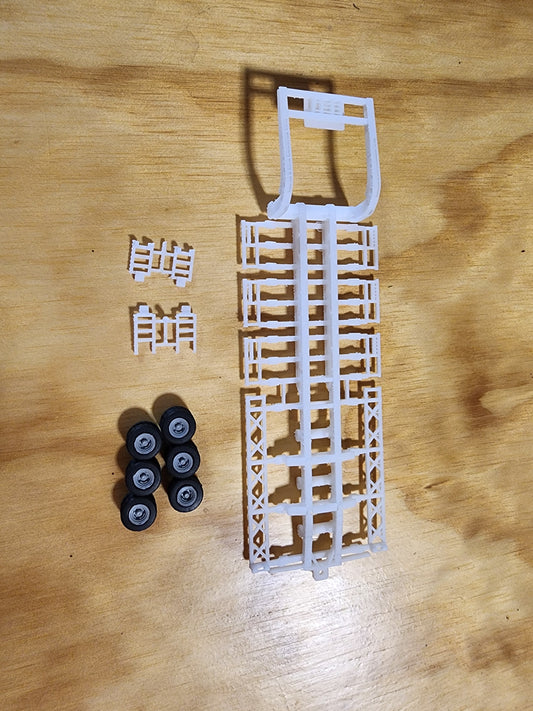 Combine trailer, triple axle